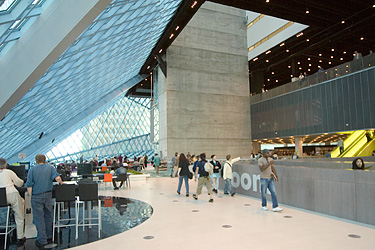 Seattle’s new library; 4th Ave entrance